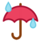 Umbrella With Rain Drops emoji on HTC